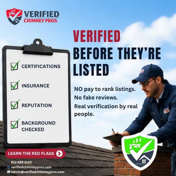 verified chimney companies Homeowner researching verified chimney companies before hiring a contractor.