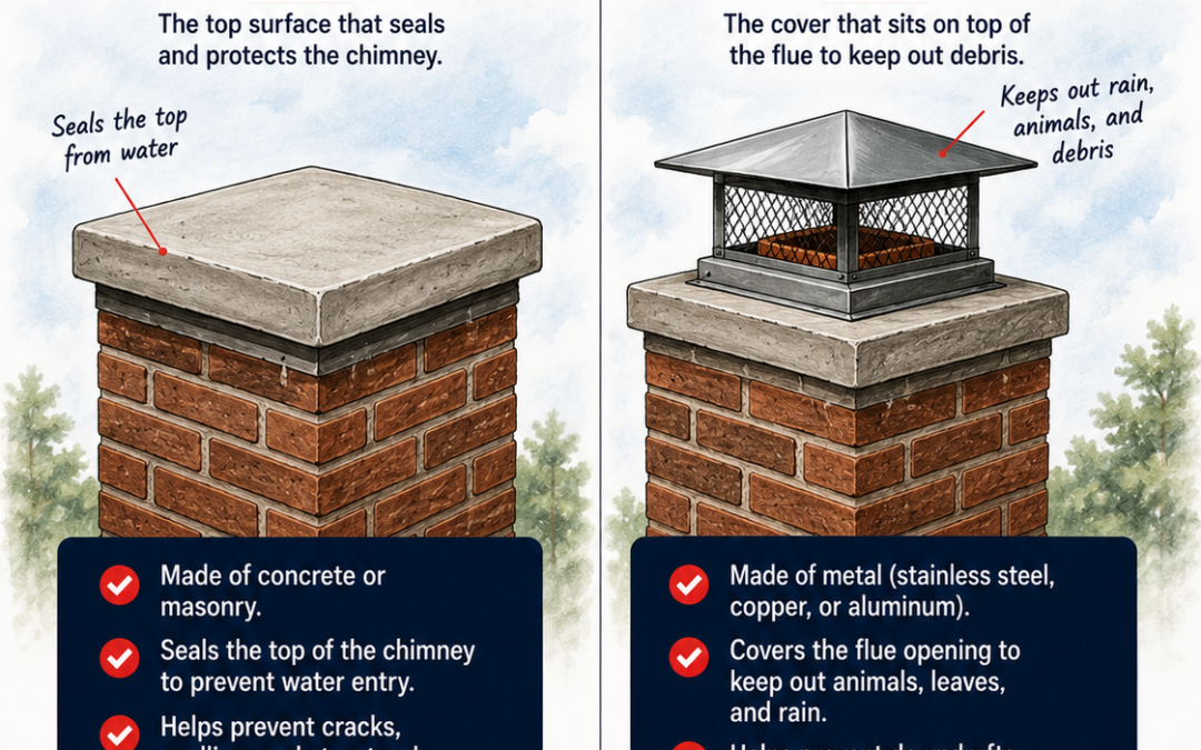 Chimney Crown vs Chimney Cap: 7 Critical Differences You Must Know