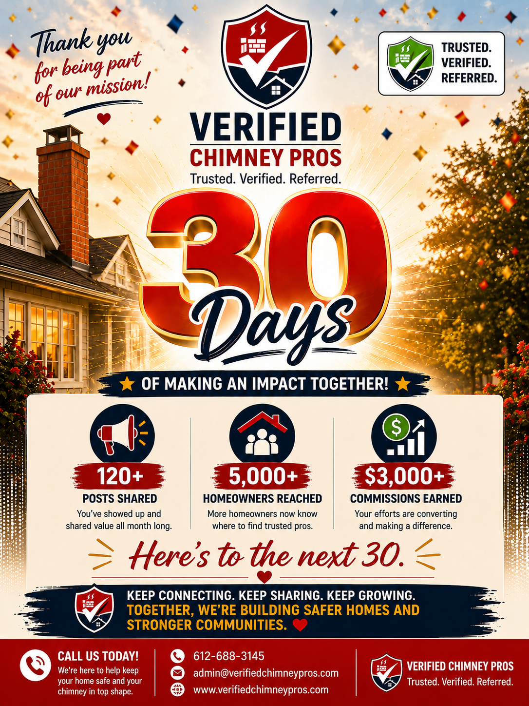creator celebrating recurring commissions with our home services affiliate program